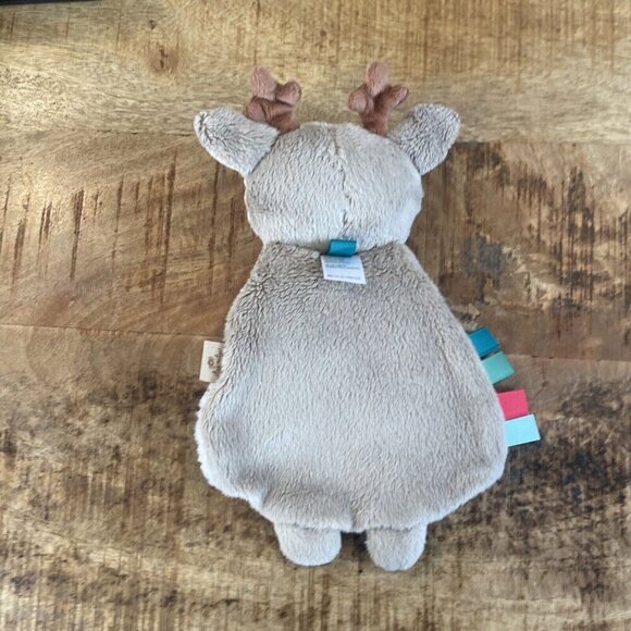 Itzy Ritzy Lovey Reindeer Textured Teether Soother Sherpa Tags Crinkle Arms Toy - Picture 4 of 7